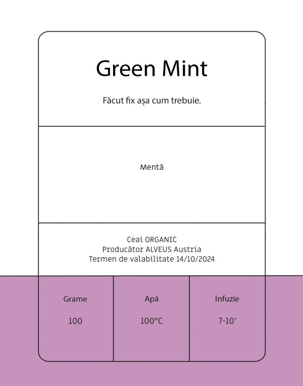 Green Mint - Ceai de Mentă