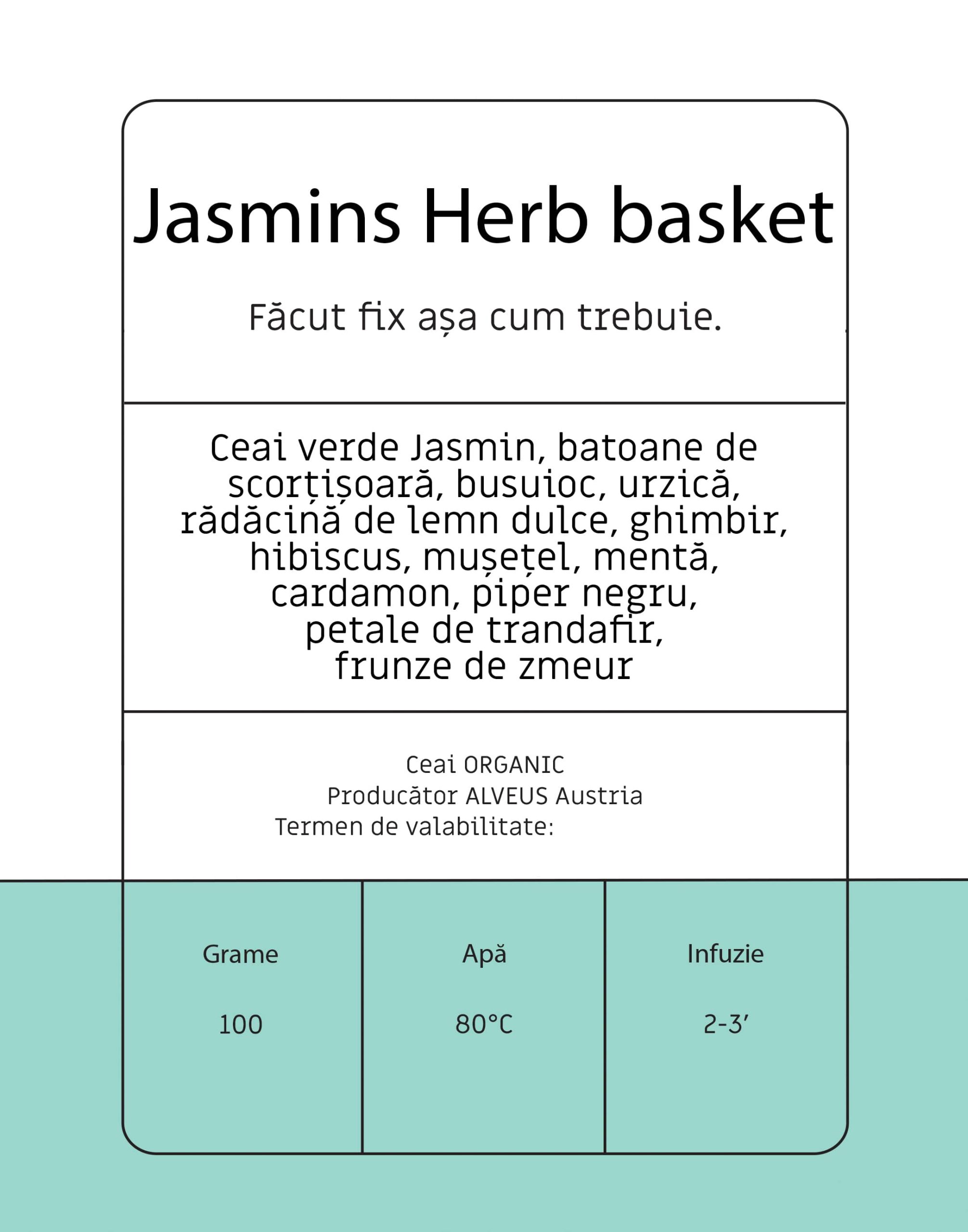 ceai Jasmins Herb basket