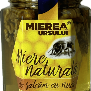 Miere naturala de salcam cu nuca 360 g