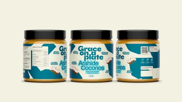 Unt de arahide cu fulgi de cocos graceonaplate 2